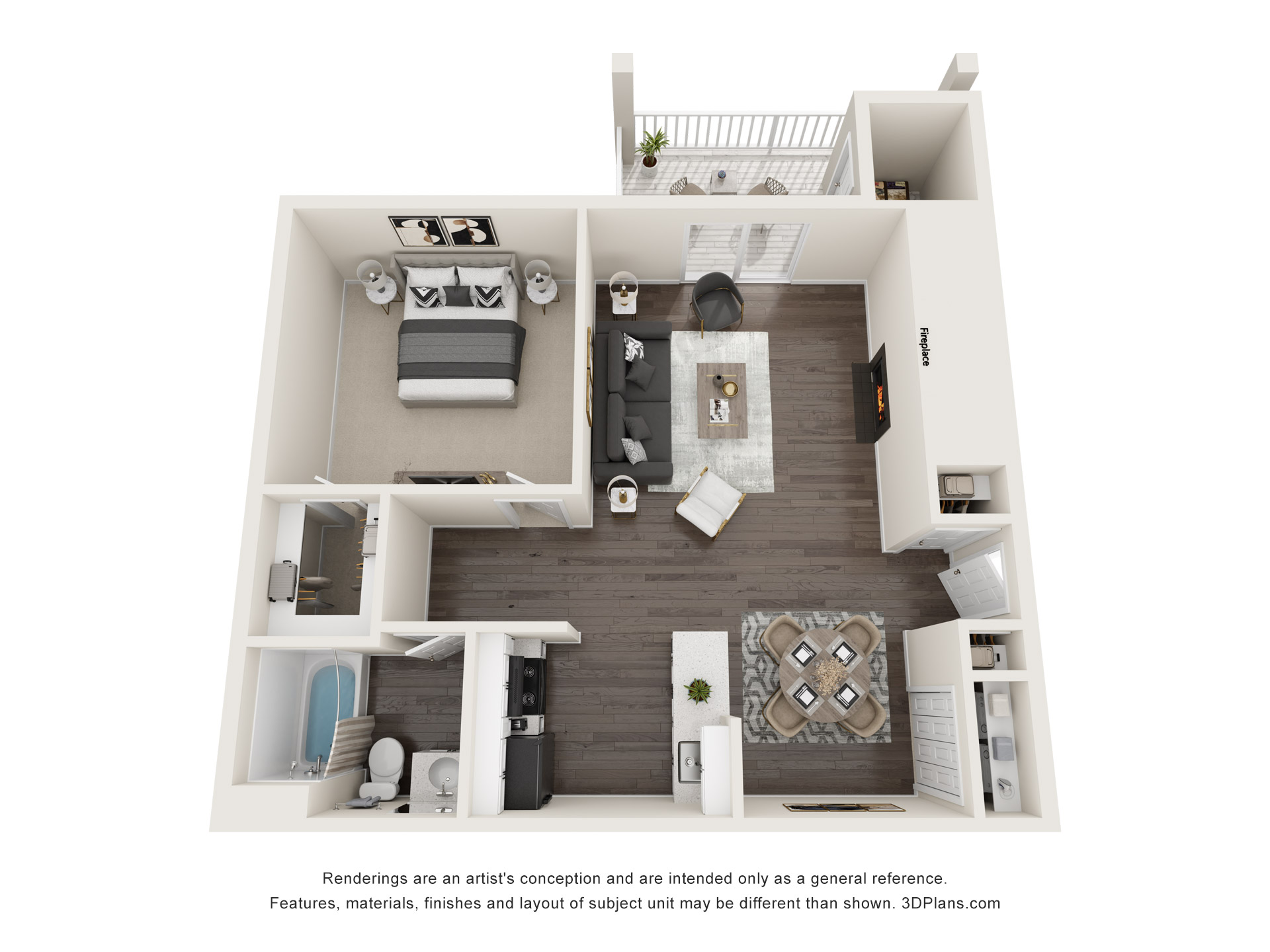 The Briar Reno Quartz A1A floor plan